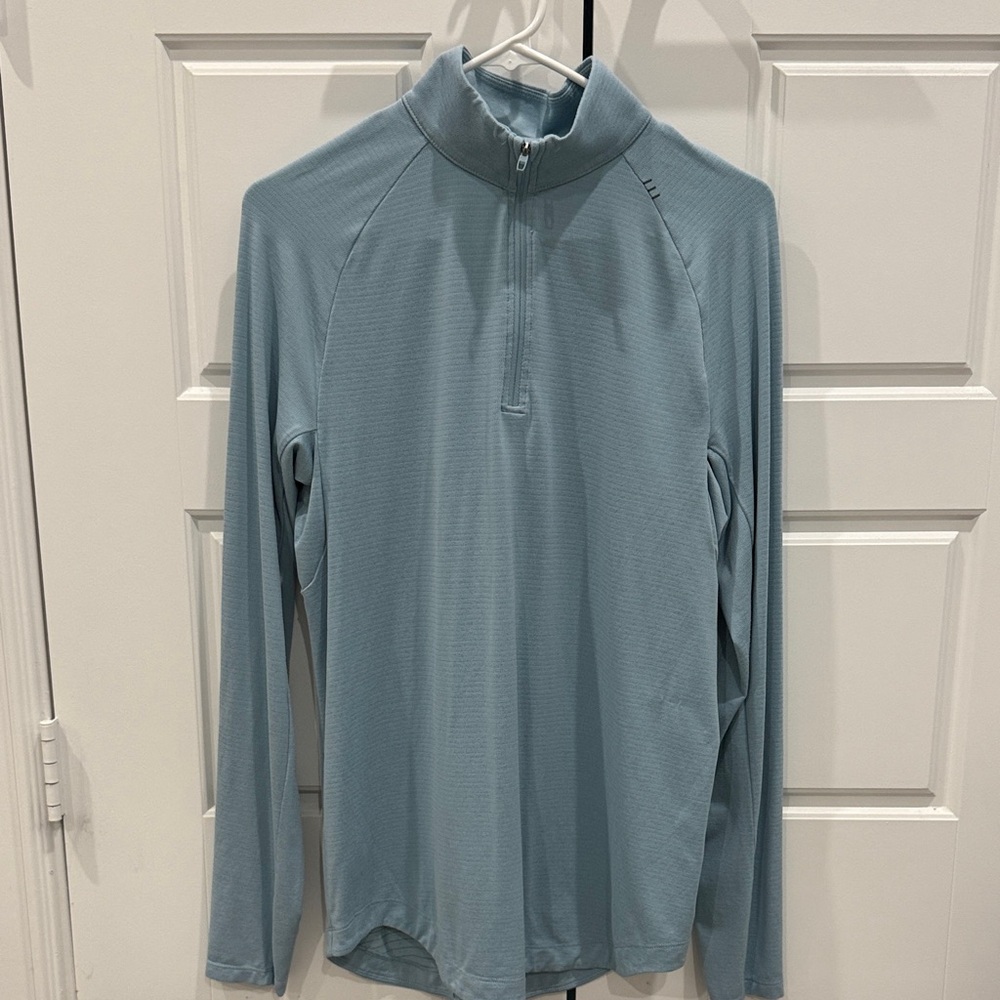 Lululemon Light Blue Quarter-Zip Pullover
